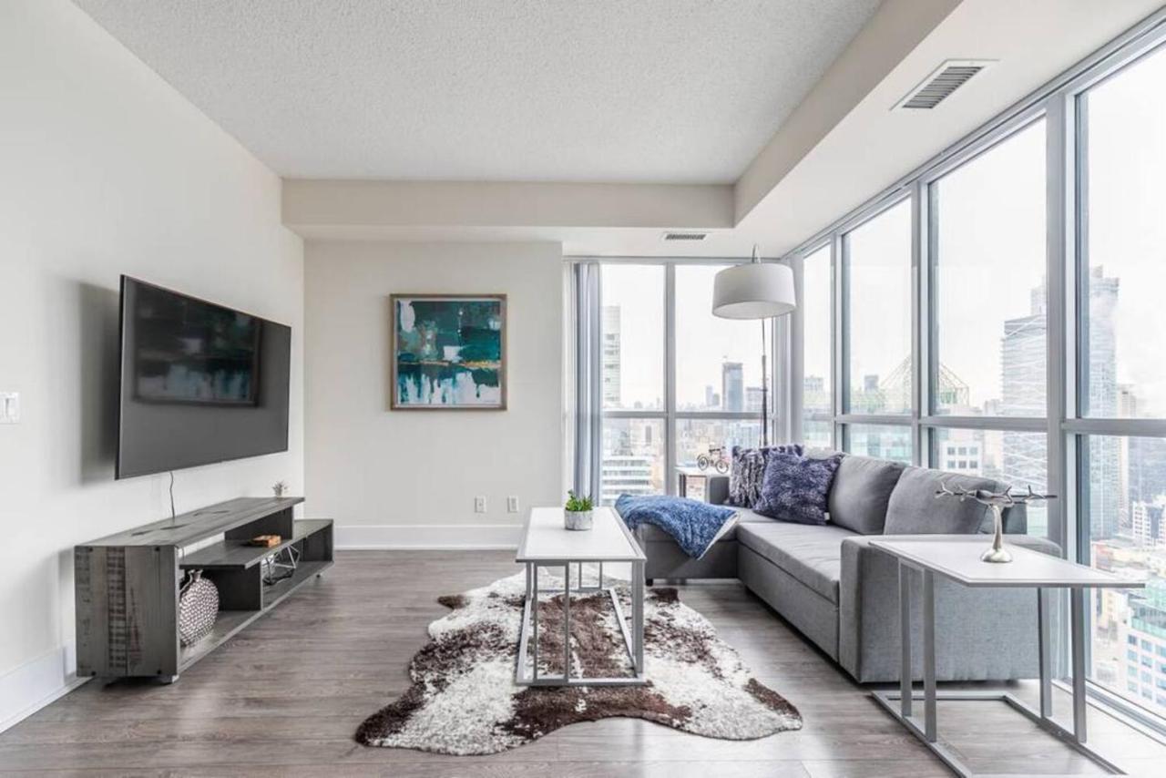 Stunning Views Of Downtown - Luxury High Rise With King Bed! Villa Toronto Exterior foto