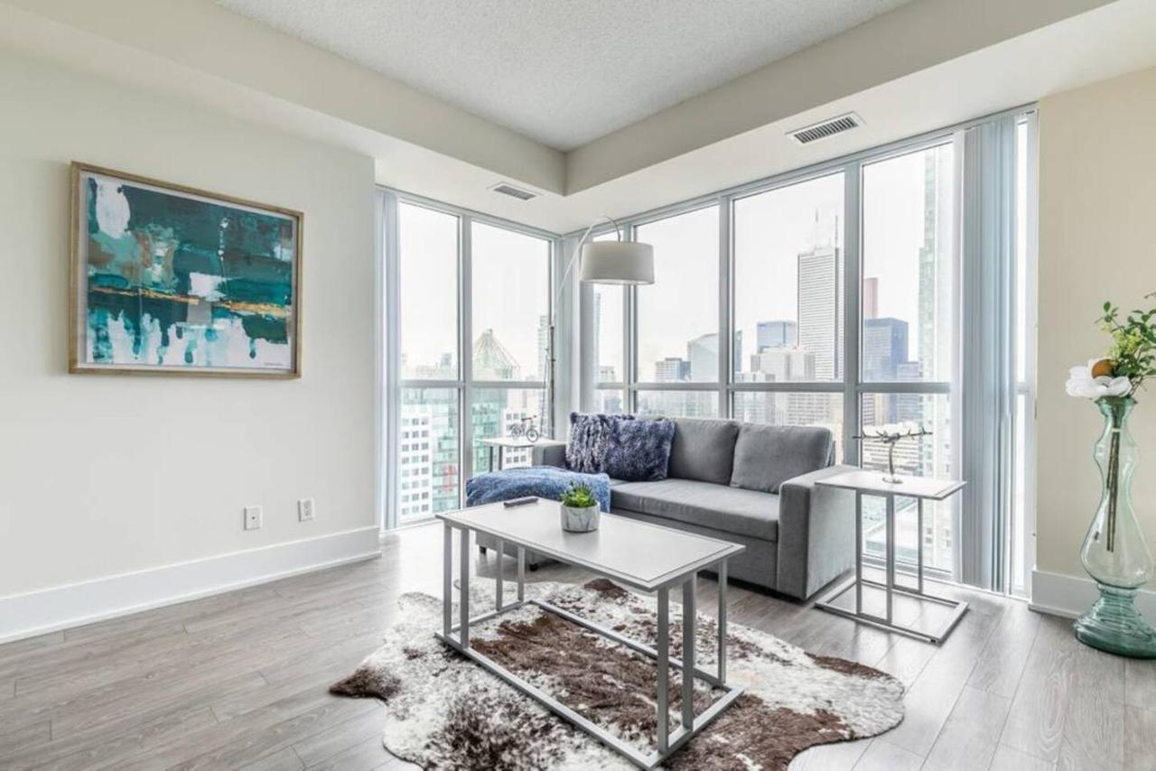 Stunning Views Of Downtown - Luxury High Rise With King Bed! Villa Toronto Exterior foto